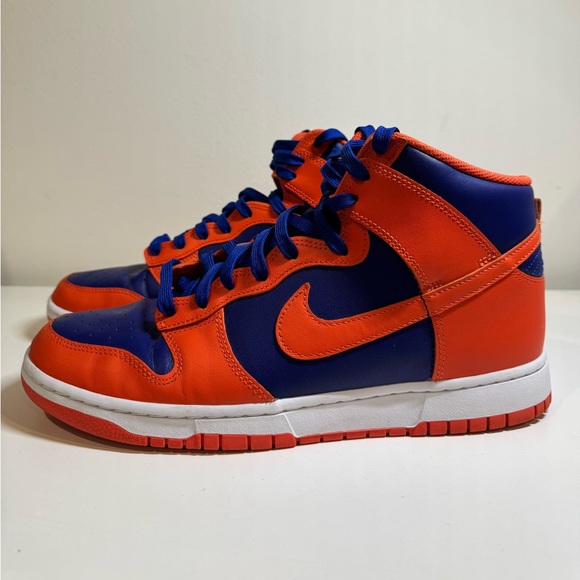 Nike Other - Nike Dunk High Retro Knicks Orange Deep Royal Blue DD1399-800 Size 12